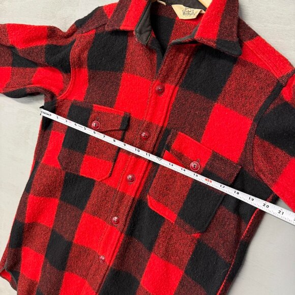 Vintage Woolrich Women’s Plaid Flannel Shacket Button Up Size 15 - Picture 5 of 5